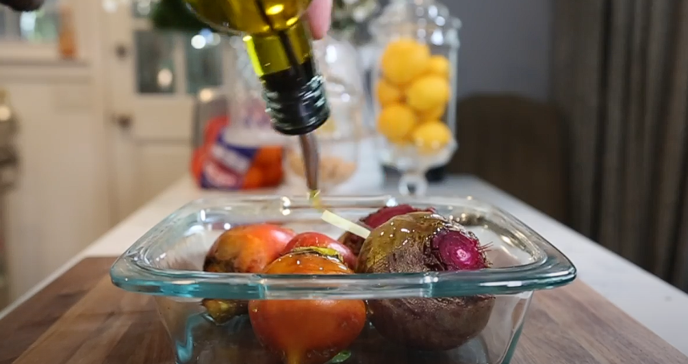 Roasted Beet and Goat Cheese Salad Bites