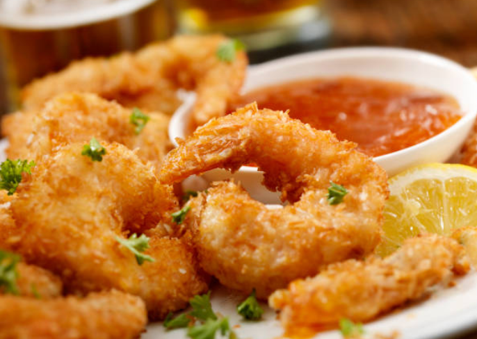 Crispy Coconut Shrimp with Zesty Apricot-Chili Dip