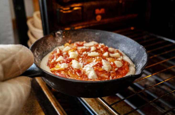 Crispy-Edge Cast Iron Pan Pizza