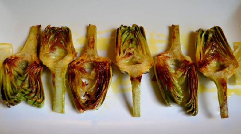 Roasted Artichokes with Lemon Vinaigrette