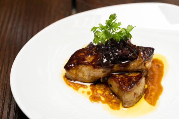 Gourmet Delight: Fancy Foie Gras with Fig Compote and Brioche