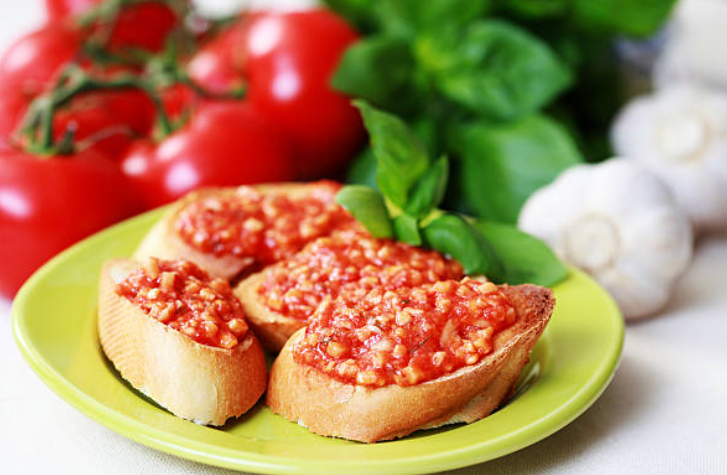 Bruschetta al Pomodoro: Tomato, Basil & Garlic Toast the Italian Way