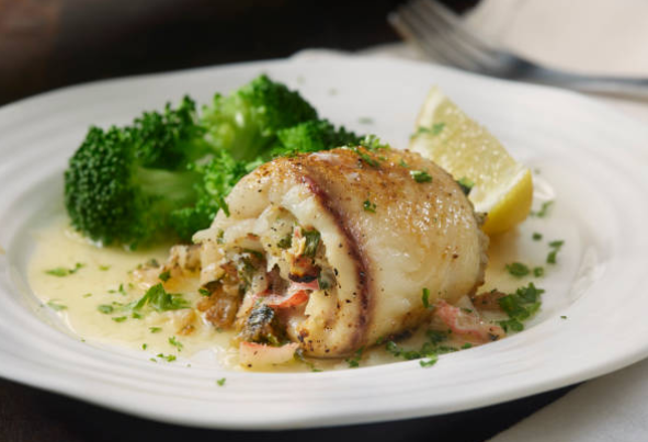 Crab-Stuffed Sole: Elegant Seafood Delight with Buttery Lemon Sauce