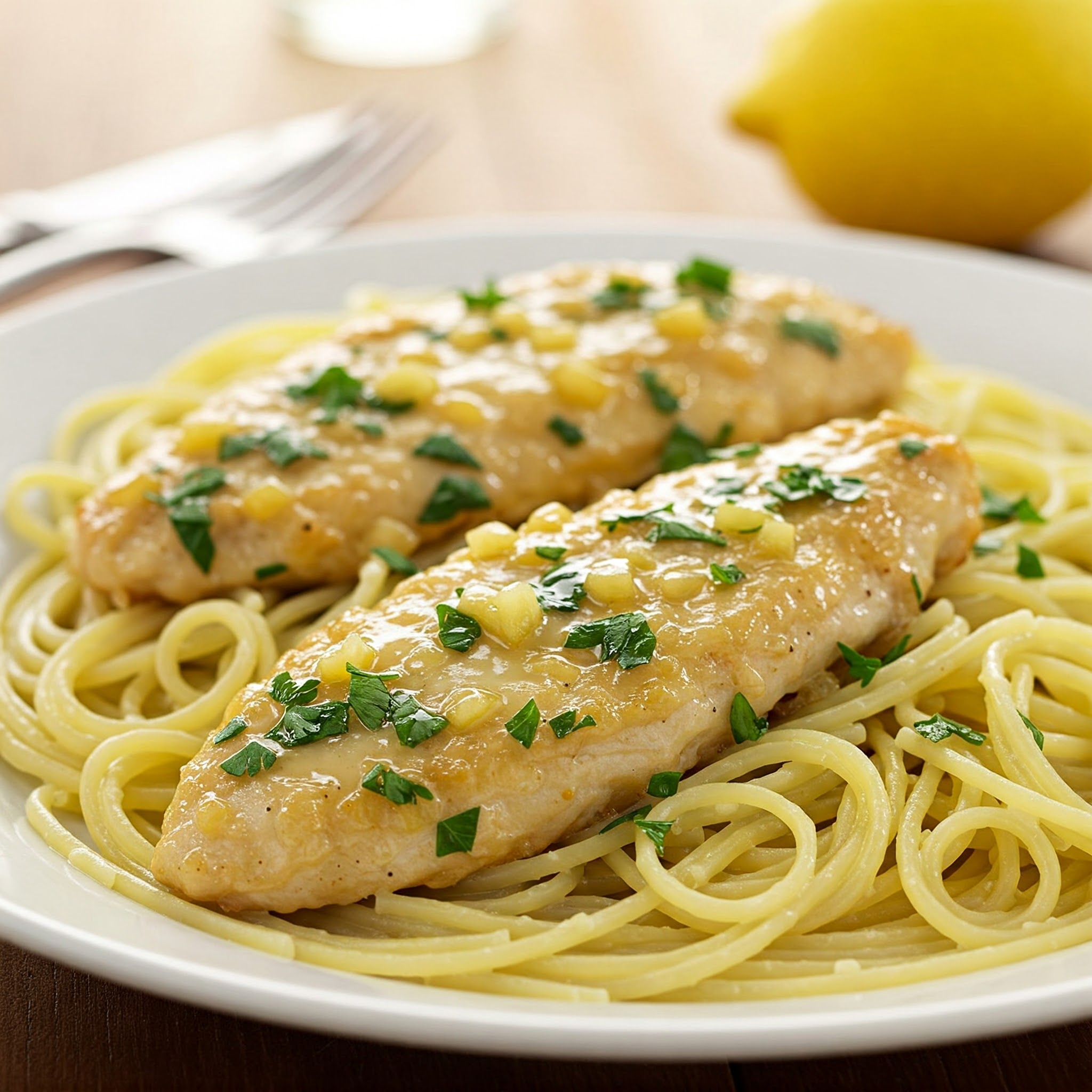 Pollo al Limone: Classic Italian Lemon Chicken in White Wine Sauce