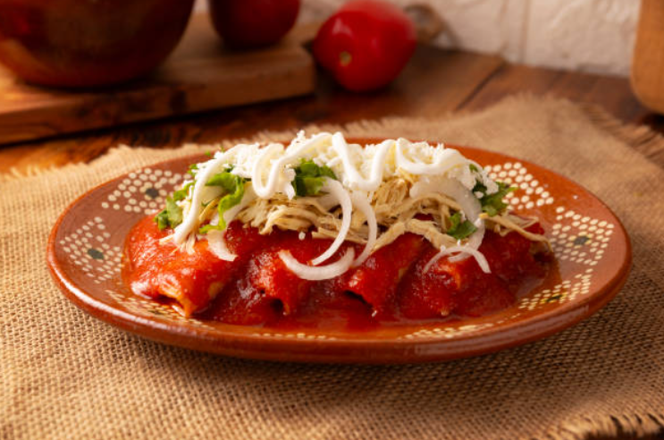 Chicken Enchiladas with Red Chile Sauce: Bold, Cheesy, and Comforting