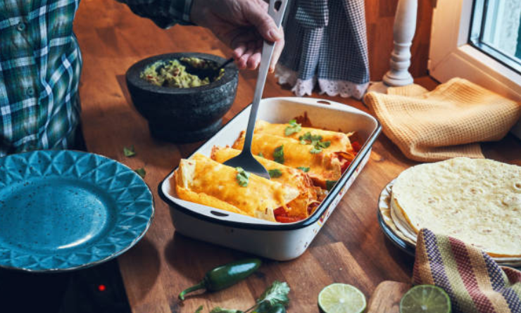 Chicken Enchiladas with Red Chile Sauce: Bold, Cheesy, and Comforting