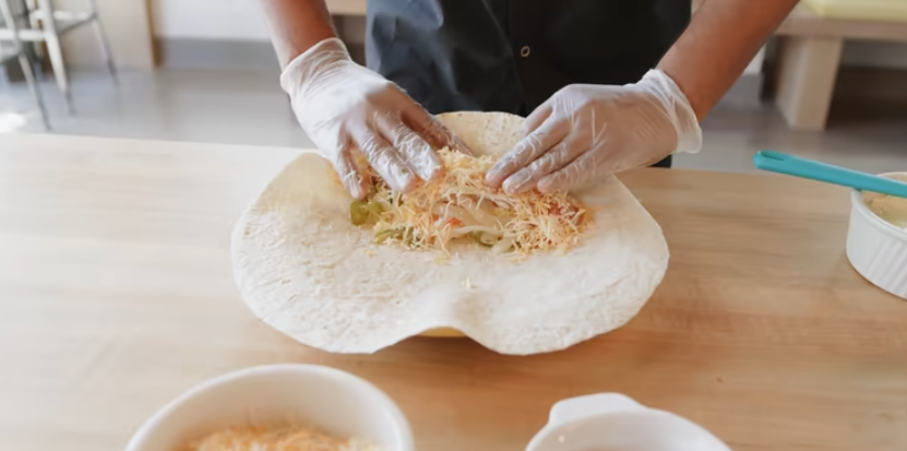 Hearty Breakfast Burritos with Eggs, Sausage & Salsa