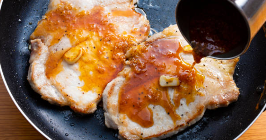 Sweet & Savory Sticky Garlic Pork Chops