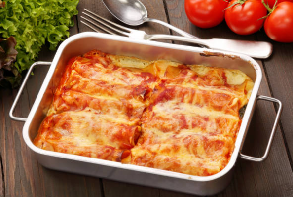 Cheesy Italian-Style Cannelloni Bake