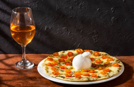 Heavenly Burrata Pizza with Cherry Tomatoes and Basil