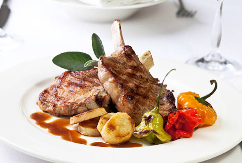 Fiery & Sweet Veal Chops with Cherry Pepper Pan Sauce