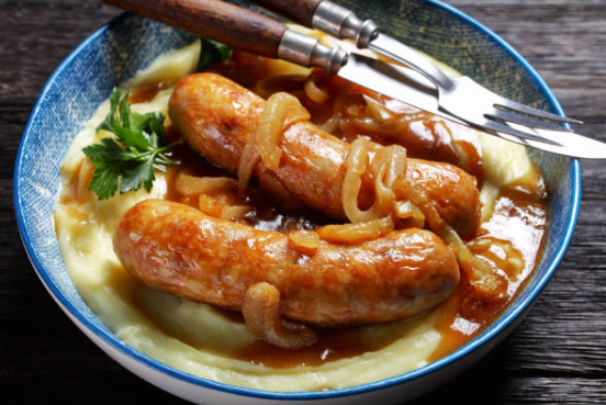 Bold & Hearty Bangers & Mash with Guinness Gravy