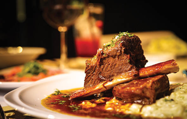 Fall-Off-the-Bone Braised Short Ribs with Red Wine & Rosemary