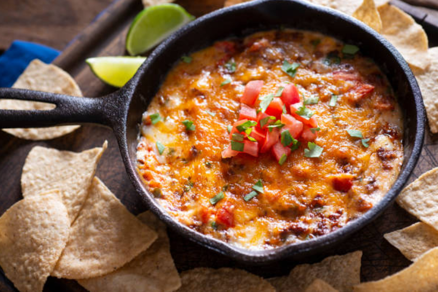 Ultimate Game Day Chili Con Queso Dip