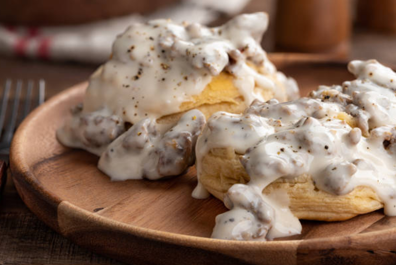 Southern Biscuits and Gravy – Fluffy, Buttery, and Smothered in Sausage Gravy