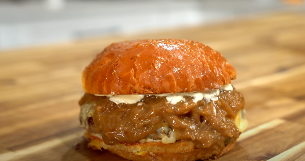 French Onion Soup Burger Bliss