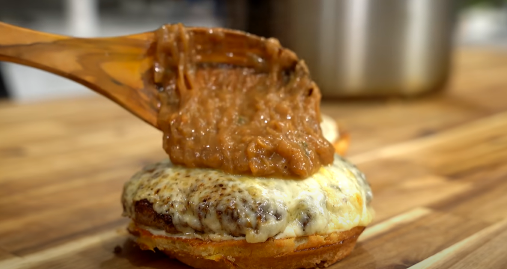 French Onion Soup Burger Bliss